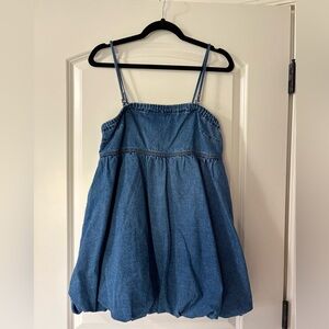 American Eagle denim bubble dress